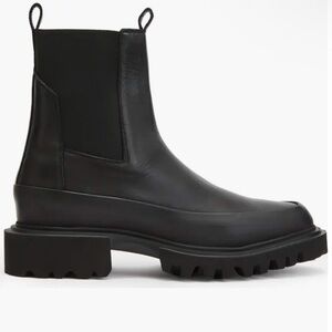 All Saints Harlee Pull on Chelsea Boots Leather 7.5 37.5